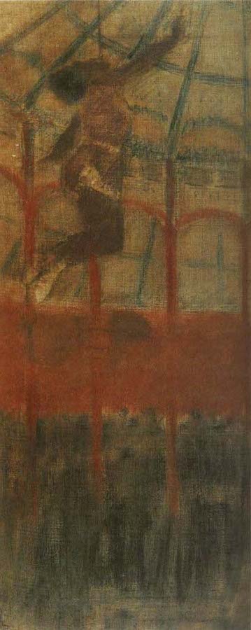 Edgar Degas Study of Miss La La at the Cirque Fermando